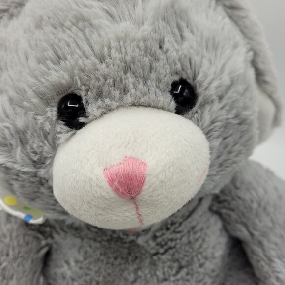 Tom's Toy International Gray Plush Lop Eared Easter Bunny Rabbit Stuffed Animal - Picture 7 of 12